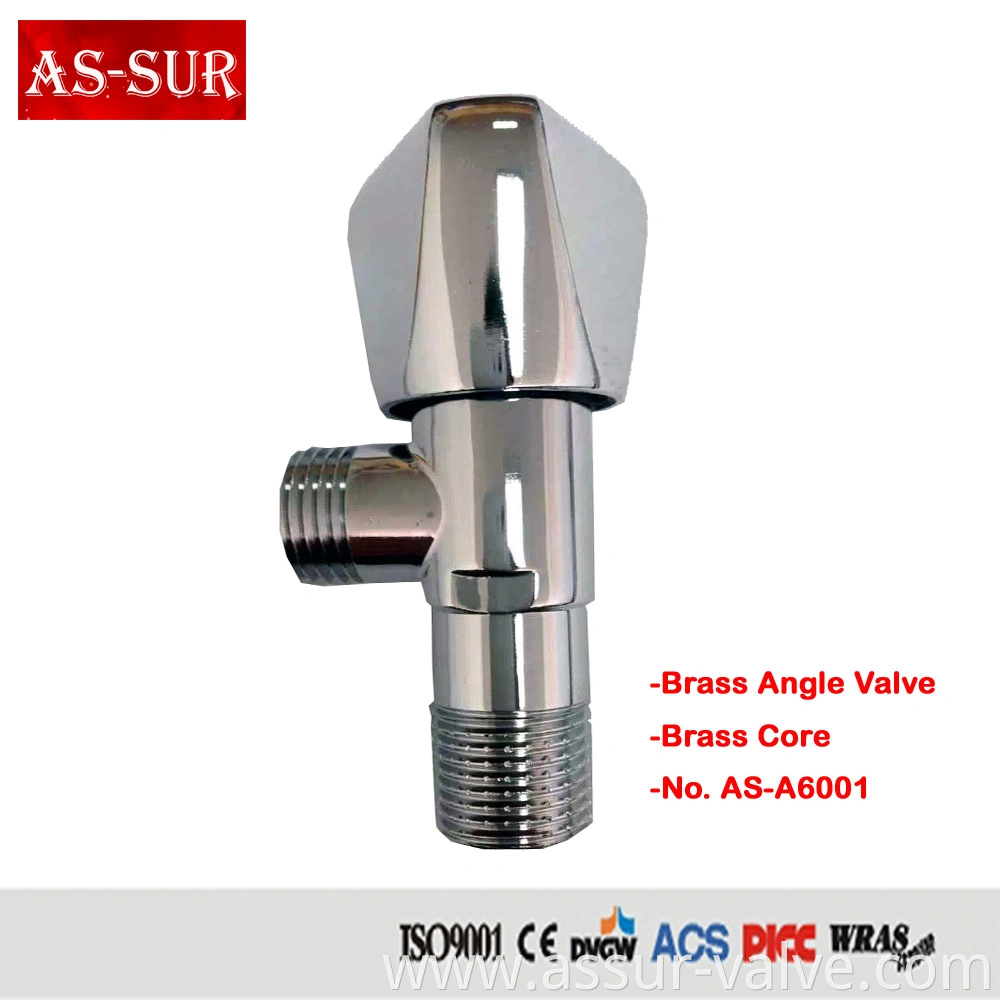 Bathroom Accessories Well Designed High End 82116 Sliver Design Toilet Stainless Steel or Brass Angle Valve A6002